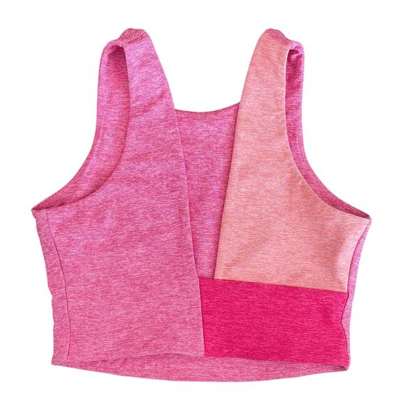 Outdoor Voices Pink Color Block Venus Crop Tank Top Light Support Activewear -XS - Picture 3 of 4